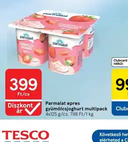 Tesco Parmalat epres gyümölcsjoghurt ajánlat