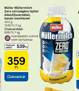 Tesco Müller Müllermilch Zero tejital ajánlat