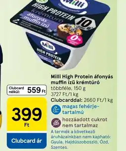 Tesco MILLI HIGH PROTEIN krémtúr ajánlat