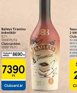 Tesco Baileys Tiramisu krémlikőr ajánlat