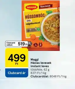 Tesco MAGGI HÚSGOMBC leves ajánlat