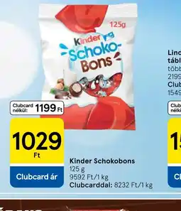 Tesco Kinder Schokobons ajánlat