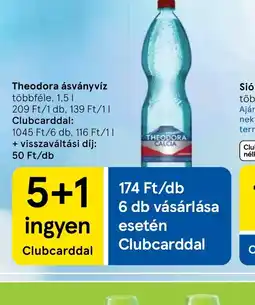 Tesco Theodora ásványvíz ajánlat
