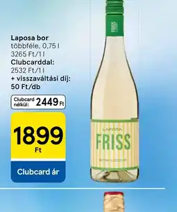 Tesco Laposa bor ajánlat