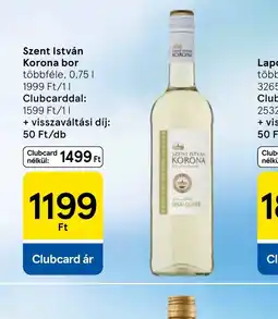 Tesco Szent István Korona bor ajánlat