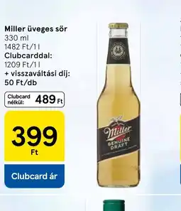 Tesco Miller Üveges sör ajánlat