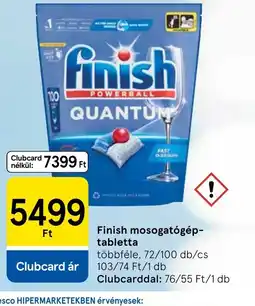 Tesco Finish mosogatgép-tabletta ajánlat