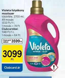 Tesco Violeta folyékony mosszer ajánlat