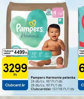 Tesco Pampers Harmonie pelenka ajánlat
