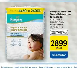 Tesco Pampers Aqua Soft Touch törlőkendő ajánlat