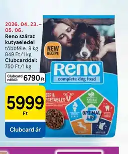 Tesco Reno száraz kutyaeledel ajánlat