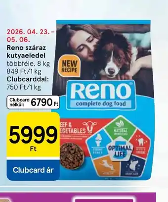 Tesco Reno száraz kutyaeledel ajánlat