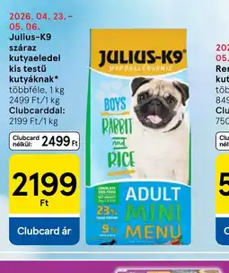 Tesco JULIUS-K9 száraz kutyaeledel ajánlat