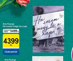 Tesco Ana Huang: Ha sosem megy le a nap ajánlat