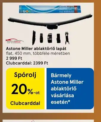 Astone Miller ablaktörlő lapát