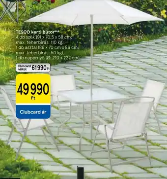 TESCO kerti bútor
