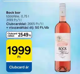 Tesco Bock bor ajánlat