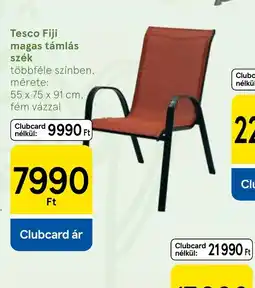 Tesco TESCO FIJI magas támlás szék ajánlat