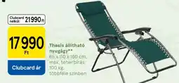 Tesco Thesis állítható nyugágy ajánlat