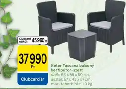 Tesco Keter Toscana balcony kerti bútor-szett ajánlat
