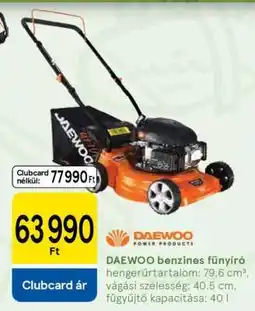 Tesco Daewoo benzinés fűnyíró ajánlat