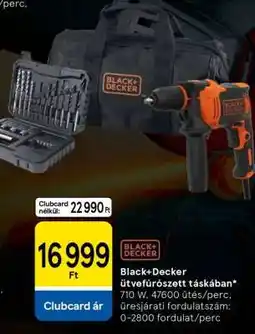 Tesco Black+Decker ütvefúrószett táskában ajánlat