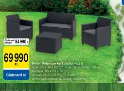 Tesco Keter Velarose kerti bútor-szett ajánlat