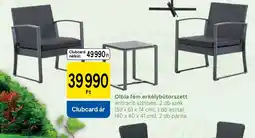 Tesco Olbia fém erkélybútorszett ajánlat
