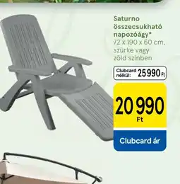 Tesco Saturno összecsukhat napozágy ajánlat
