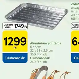 Tesco Alumínium grilltálca ajánlat