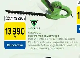 Tesco WILD BULL elektromos sövényvág ajánlat