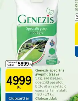 Tesco Genezis speciális gyepműtrágya ajánlat