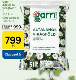 Tesco Garri általános virágföld ajánlat