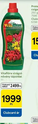 Tesco Vitaflra virágz növény tápoldat ajánlat