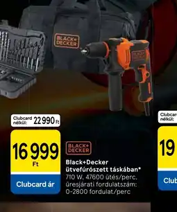 Tesco BLACK+DECKER Ütvefúrszett táskában ajánlat