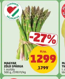 PENNY MAGYAR ZÖLD SPÁRGA ajánlat