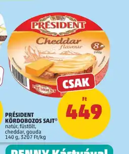 PENNY PRÉSIDENT KÖRDOBOZOS SAJT ajánlat