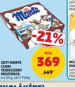 PENNY ZOTT MONTE CSOKI TEJDESSZERT ajánlat
