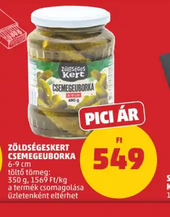 PENNY ZÖLDSÉGESKERT CSEMEGEUBORKA ajánlat