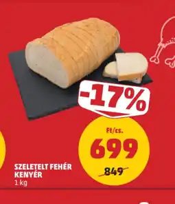 PENNY SZELETELT FEHÉR KENYÉR ajánlat