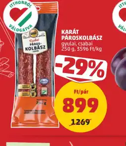 PENNY KARÁT PÁROSKOLBÁSZ ajánlat