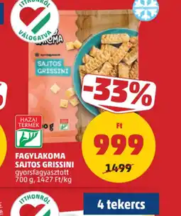 PENNY FAGYLAKOMA SAJTOS GRISSINI ajánlat