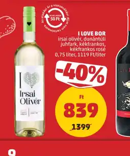 PENNY I LOVE BOR irsai olivér ajánlat