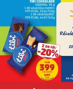 PENNY TIBI CSOKOLÁDÉ ajánlat