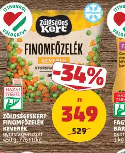 PENNY ZÖLDSÉGESKERT FINOMFŐZELÉK KEVERÉK ajánlat