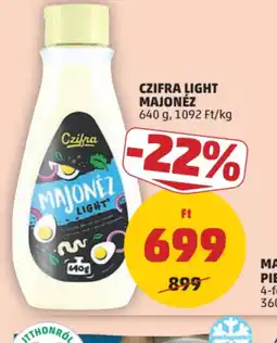 PENNY CZIFRA LIGHT MAJONÉZ ajánlat