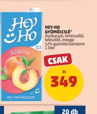 PENNY HEY-HO GYÜMÖLCSLÉ ajánlat