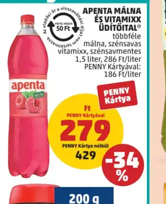 APENTA MÁLNA ÉS VITAMIXX ÜD CitromTŐITAL