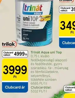 Tesco Trinát Aqua uni Top ajánlat