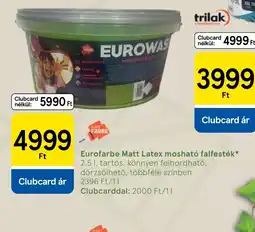 Tesco Eurofarbe Matt Latex falfesték ajánlat